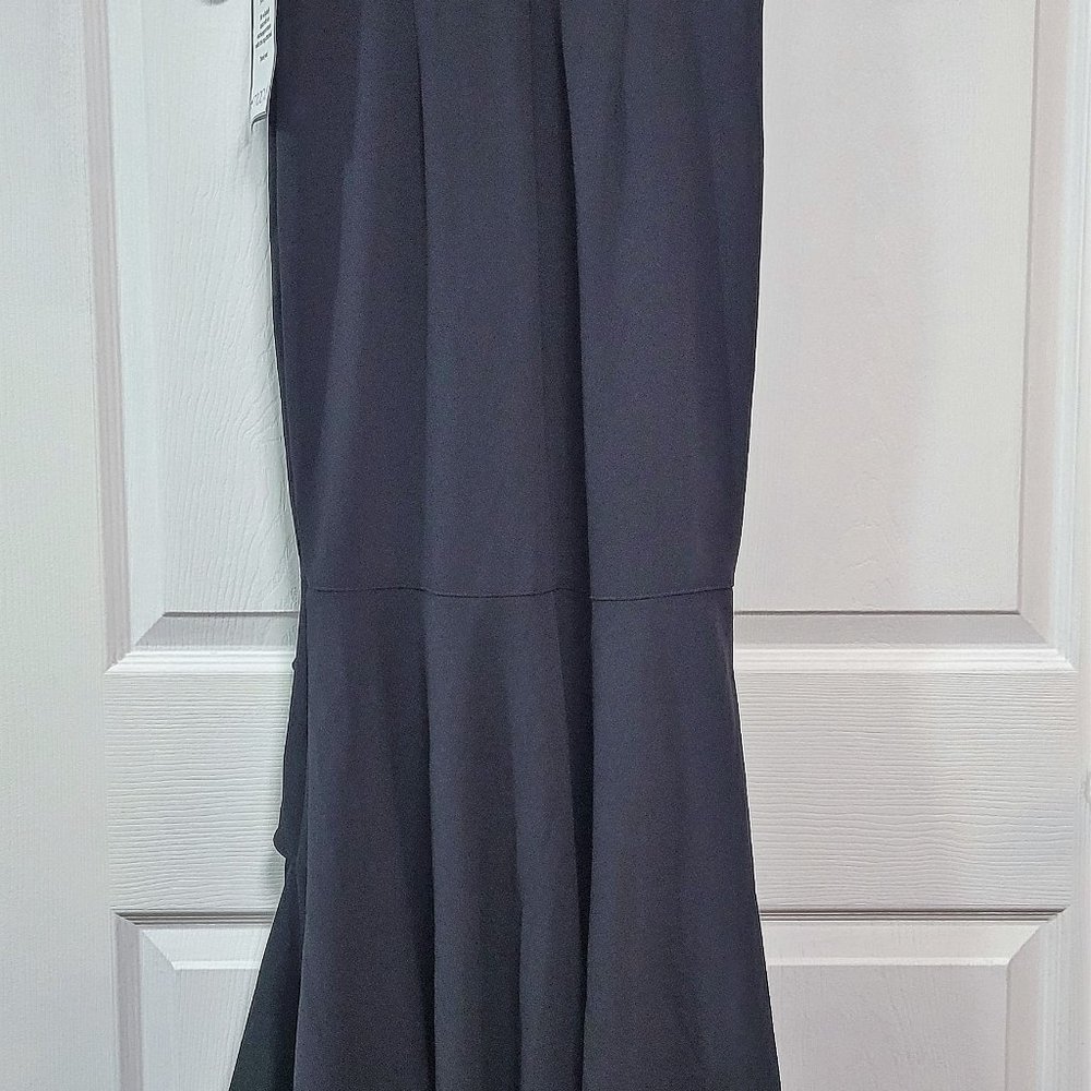 XSCAPE High-Low Ruffled V-Neck Flounce Dress Gown/ - Picture 11 of 11